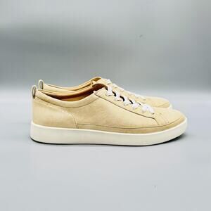 Vionic Shoes Women 10 Beige Suede Winny Low Top Lace Up Walking Sneakers Comfort